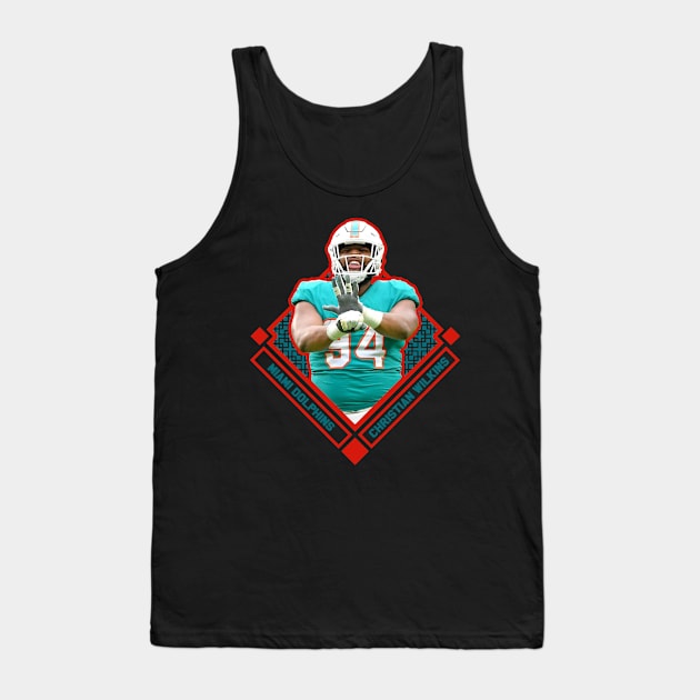 Christian Wilkins Diamond Style Tank Top by hackercyberattackactivity